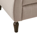 Accent Chair Brown Polyester