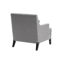 Arm Chair Grey Black Polyester