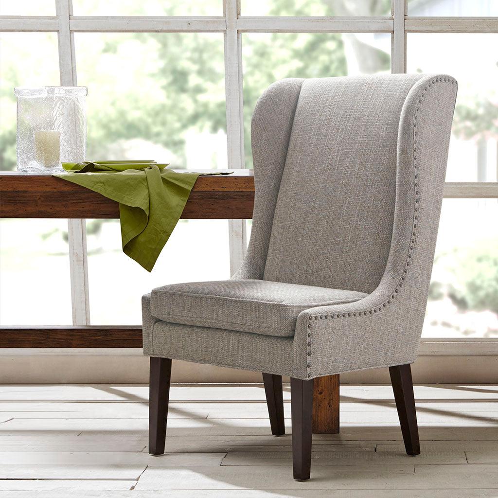 Captains Dining Chair Grey Multi Polyester