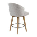 Upholstered 360 Degree Swivel Counter Stool 26