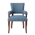 Dawson Arm Dining Chair Blue Polyester