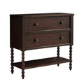 2 Drawer Accent Chest Morocco Brown Wood