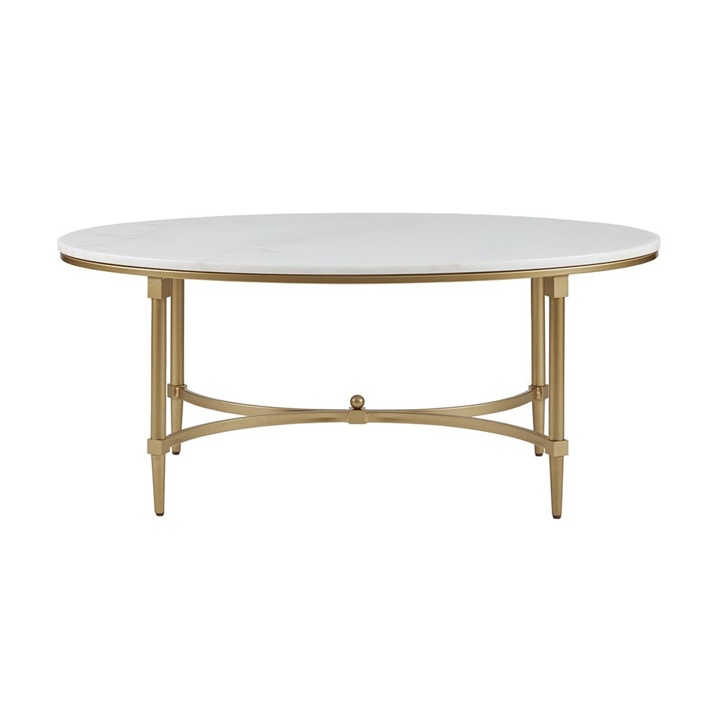 Coffee Table White Gold Marble