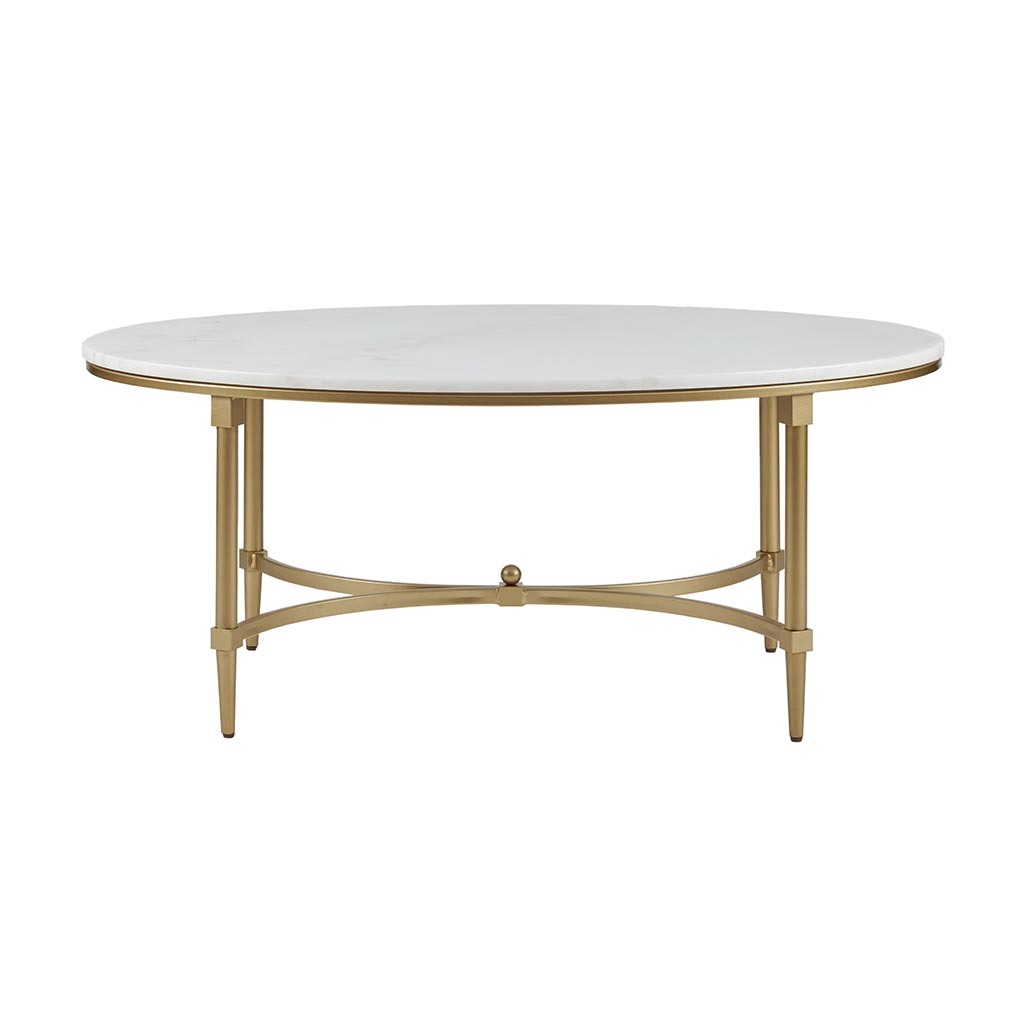 Coffee Table white+gold-marble