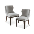 Hutton Dining Side Chair Set Of 2 Grey Solid Wood