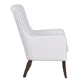 Heston Accent Chair Beige Solid Wood