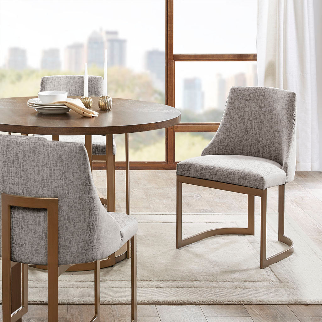 Bryce Dining Chair Set Of 2 Grey Solid Wood