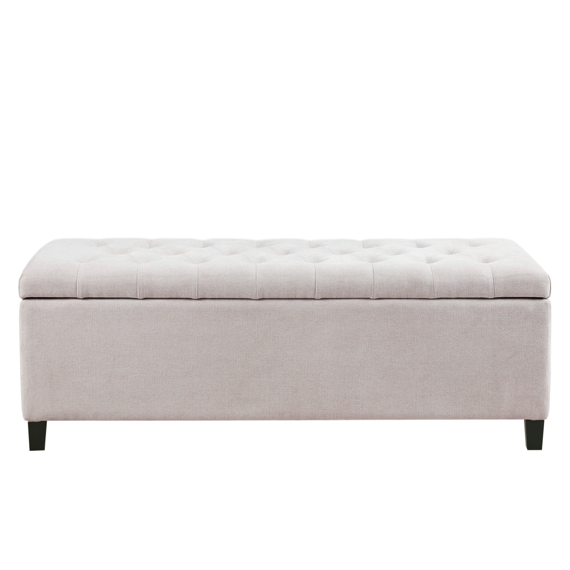 Tufted Top Soft Close Storage Bench natural-polyester