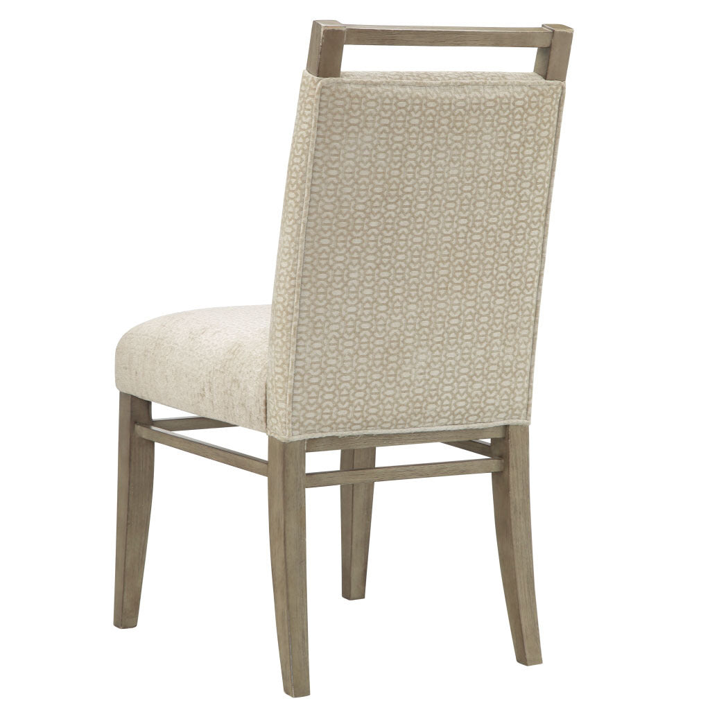 Dining Chair Set Of 2 Cream Polyester