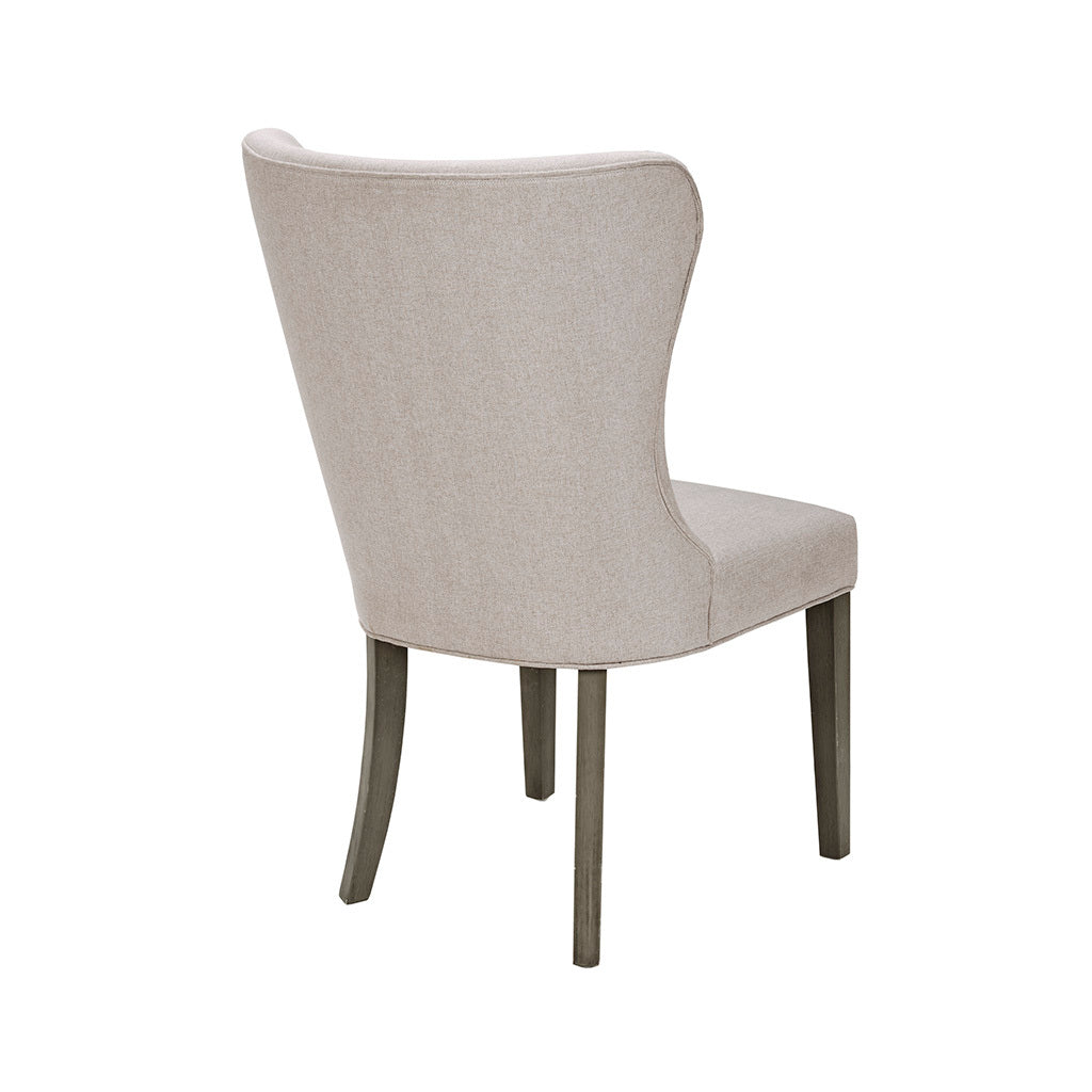 Helena Dining Chair Cream Grey Polyester