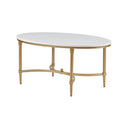 Coffee Table White Gold Marble