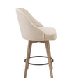 Counter Stool With Swivel Seat Sand Polyester