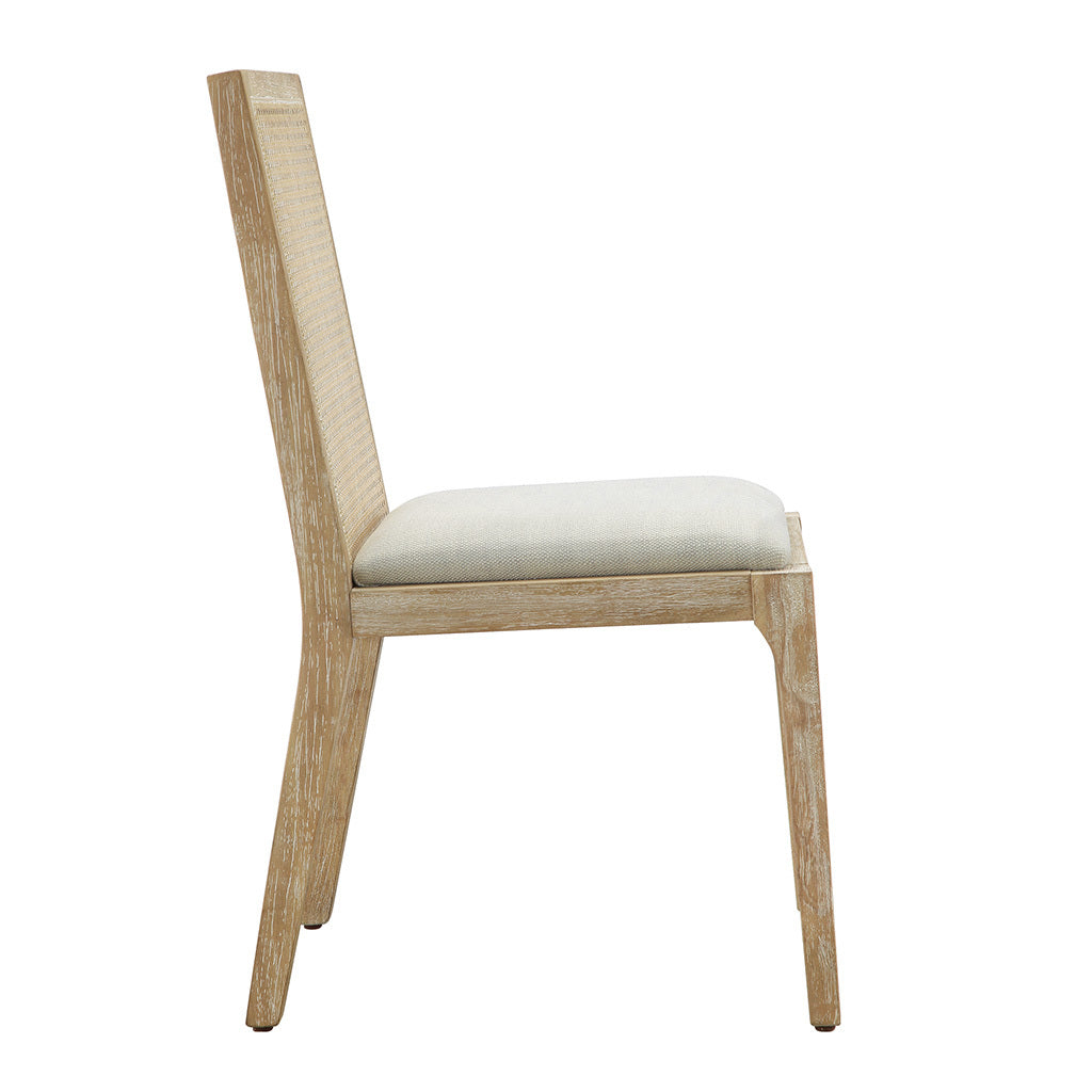 Dining Chair Set Of 2 Natural Polyester