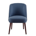 Bexley Rounded Back Dining Chair Blue Polyester