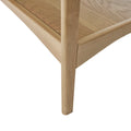 Coffee Table Off White Natural Wood