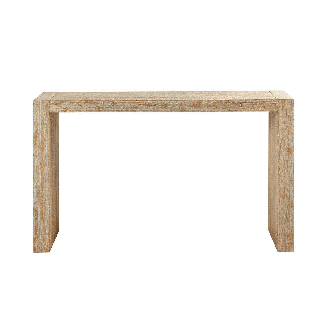 64" Console Table Natural Wood