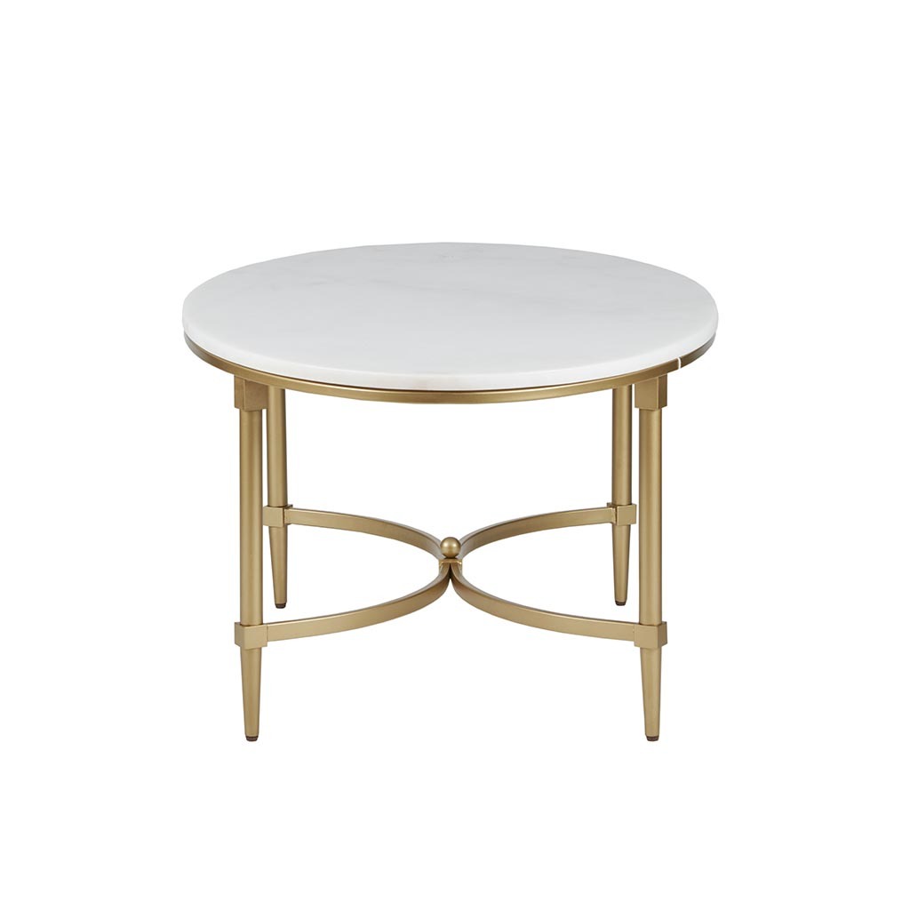 Coffee Table White Gold Marble