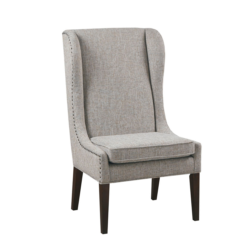 Captains Dining Chair Grey Multi Polyester