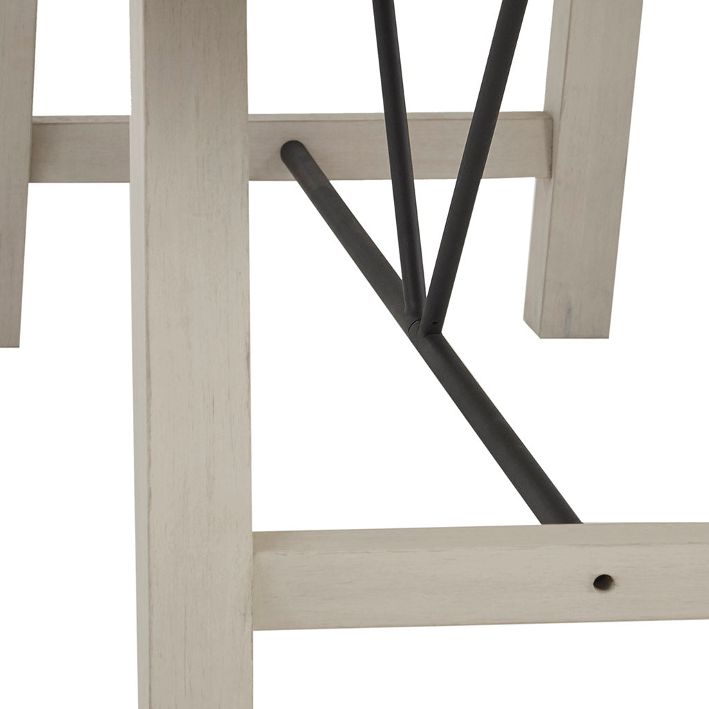 Sonoma Dining Table White Solid Wood