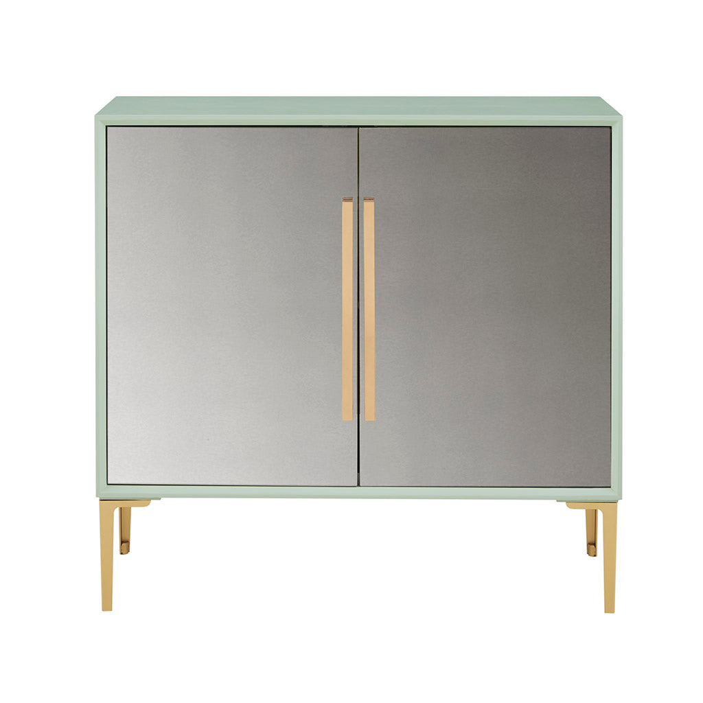 Curry 2 Door Accent Chest Mint Wood