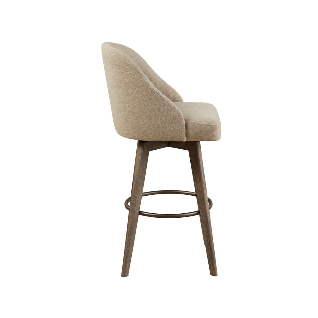 Bar Stool With Swivel Seat Sand Polyester