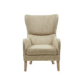 Arianna Swoop Wing Chair Multicolor Solid Wood