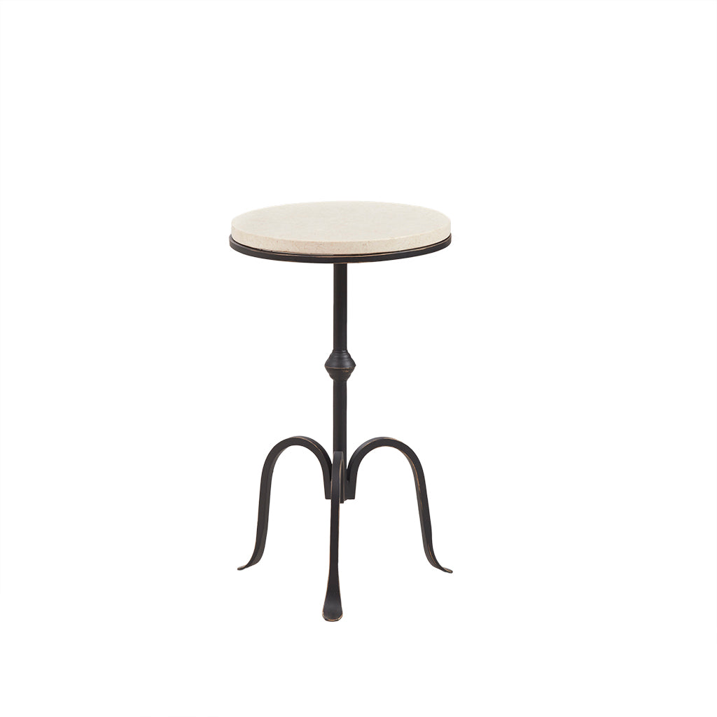 Accent Table Black Marble