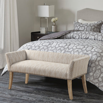 Accent Bench Taupe Multi Polyester