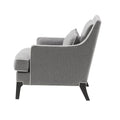 Arm Chair Grey Black Polyester