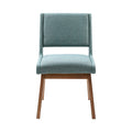 Dining Chair Set Of 2 Blue Polyester