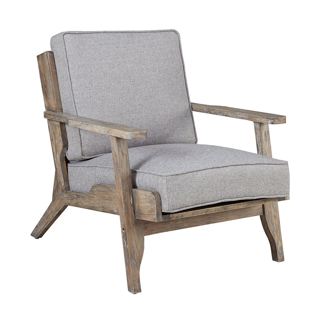 Only Supportbuyer Malibu Accent Chair Grey Solid Wood