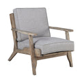 Only Supportbuyer Malibu Accent Chair Grey Solid Wood