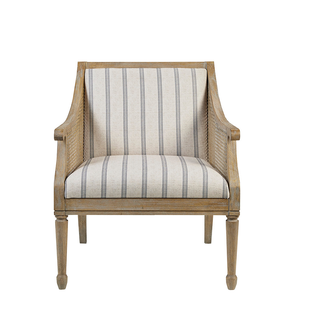Accent Armchair Beige Polyester