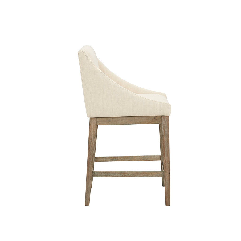 Simon Counter Stool Cream Polyester