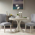 Dining Side Chair Light Grey Polyester