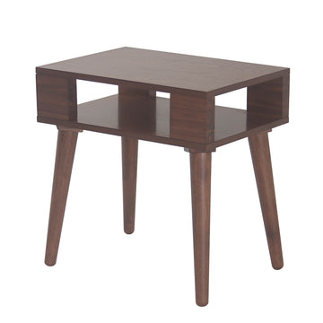 Only Supportbuyer Mid Century Wood End Table Walnut Solid Wood