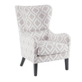 Arianna Swoop Wing Chair Multicolor Solid Wood