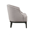 Accent Chair Light Grey Polyester