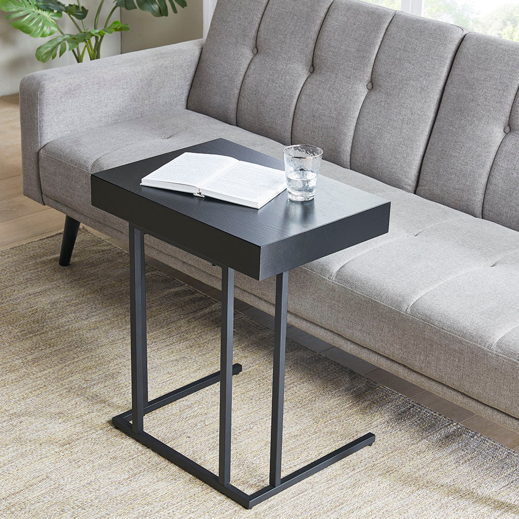 Pull Up Table Black Wood