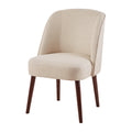 Bexley Rounded Back Dining Chair Natural Polyester