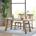 Sonoma Dining Table Natural Wood Solid Wood