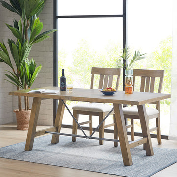 Sonoma Dining Table Natural Wood Solid Wood