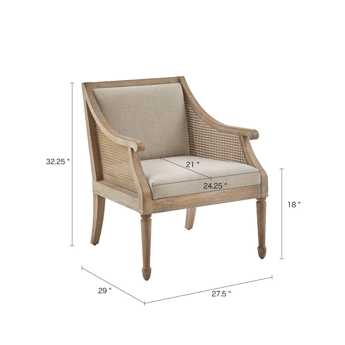 Accent Armchair natural-polyester