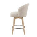 Upholstered 360 Degree Swivel Counter Stool 26