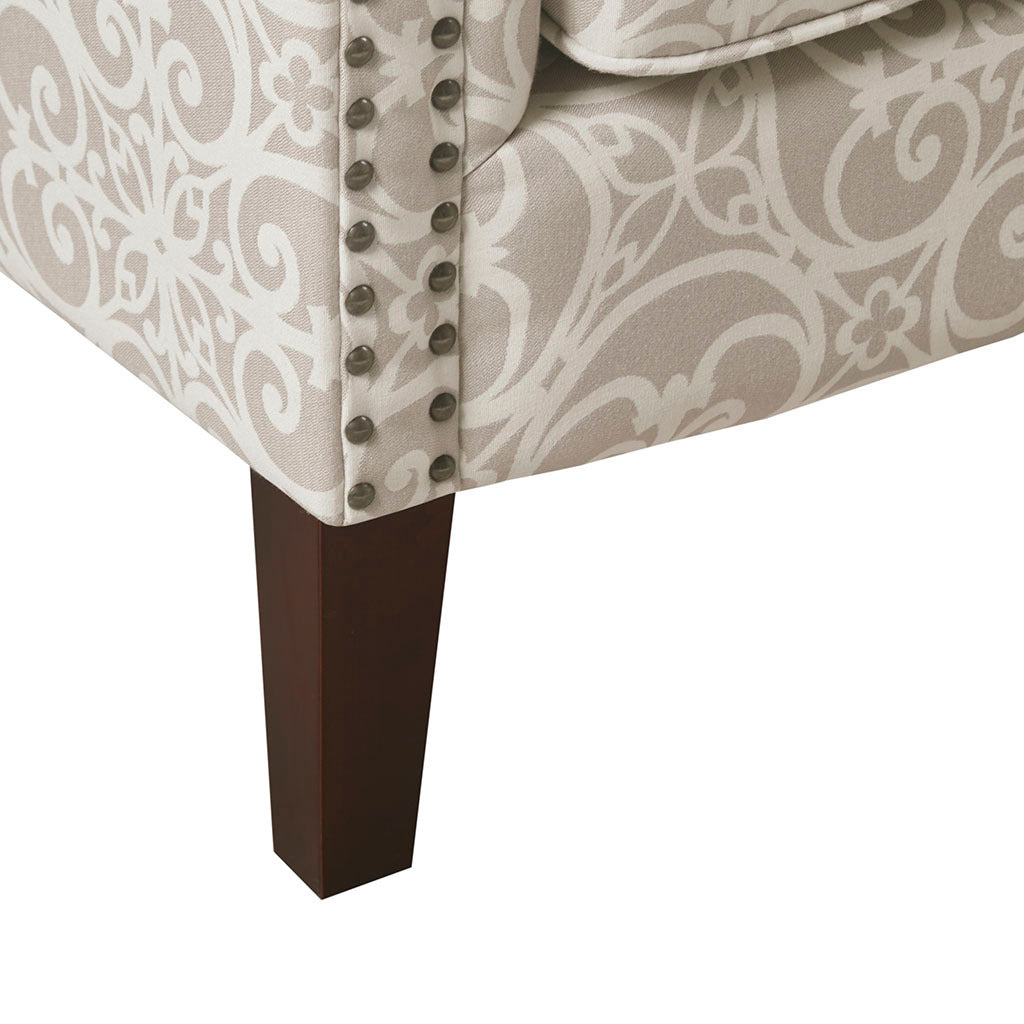 Brooke Tight Back Club Chair Multicolor Solid Wood