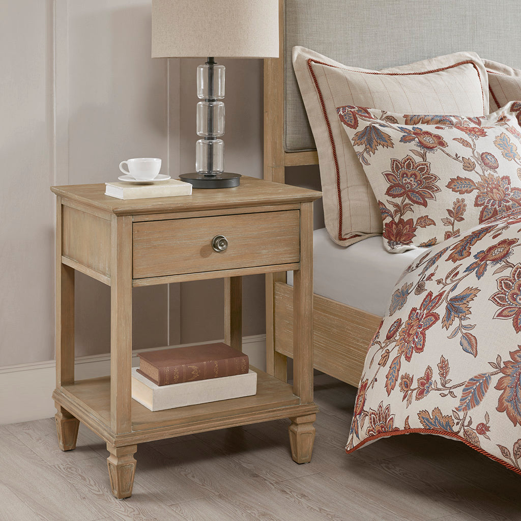 Victoria Bedside Table Light Natural Wood