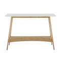 Console Off White Natural Wood