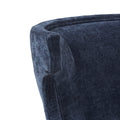 Counter Stool With Swivel Seat Navy Polyester