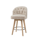 Upholstered 360 Degree Swivel Counter Stool 26