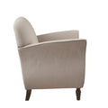 Accent Chair Brown Polyester